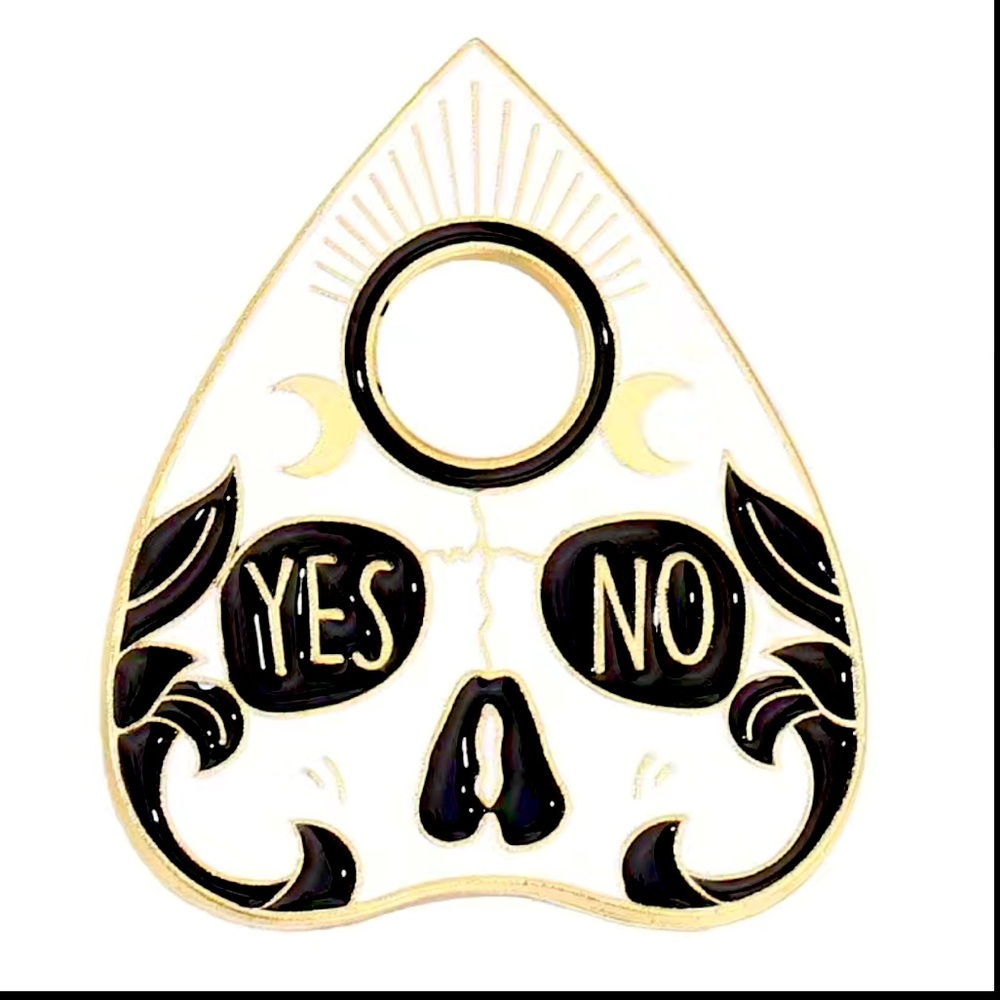 Skull Ouija Board Planchette Pin (Brand New!) 💘🌟